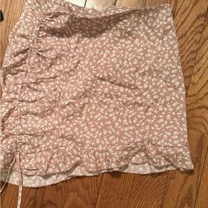 Floral Mini Skirt in Pink
